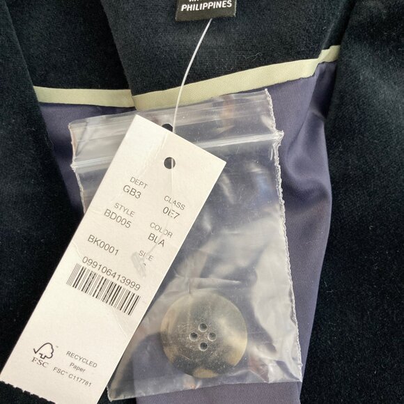 J. Crew Jacket Women 6 Black Stretch Velvet Willa Career Corp Minimalist Classic - Picture 8 of 11